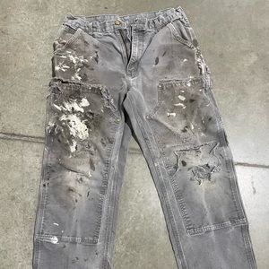 Vintage Made in the USA CARHARTT Double Knees Size 34x32